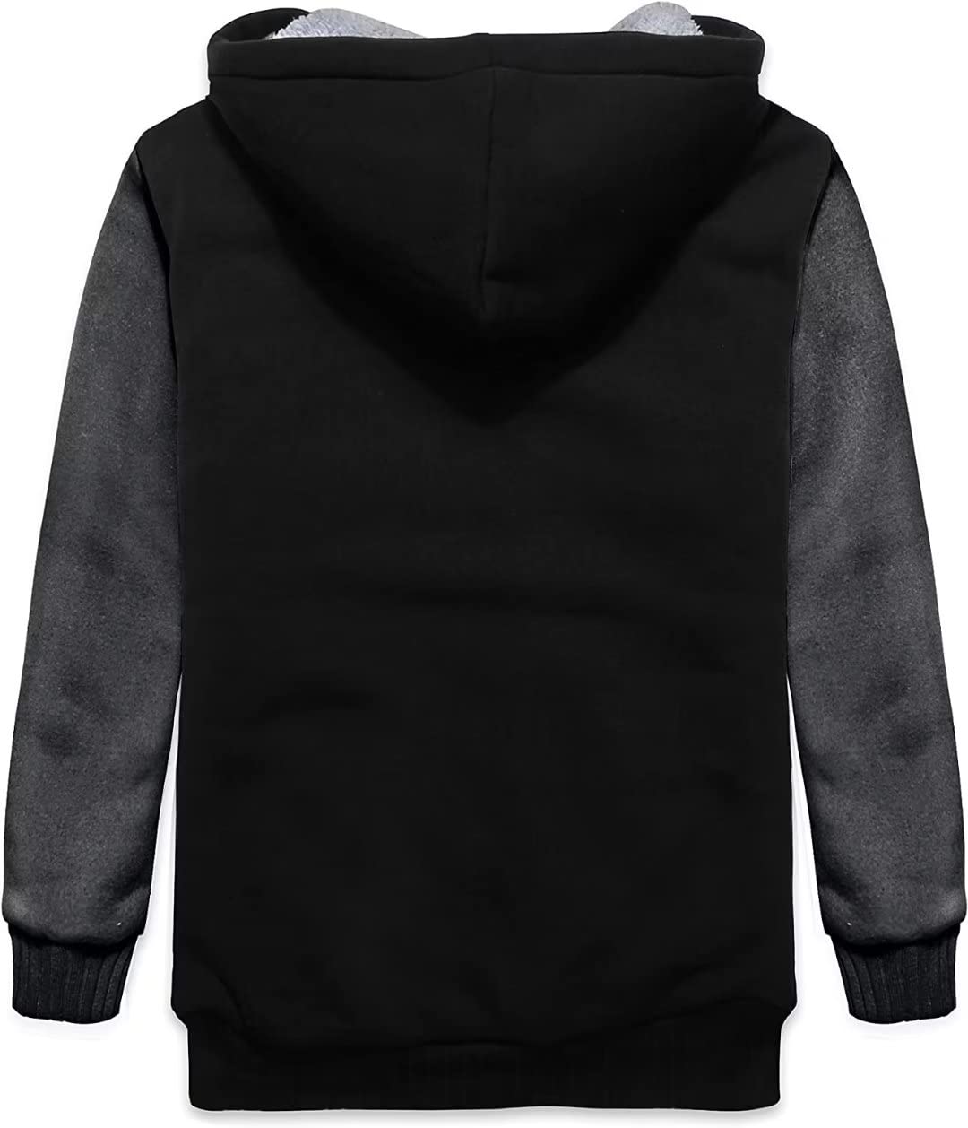 JACKETOWN Jungen Sweatjacke Gefüttert Kinder Hoodie Sweatshirt Kapuzenpullover Fleecejacke mit Kapuze Langarm Warme Winterjacke Classic Pullover mit Reißverschluss