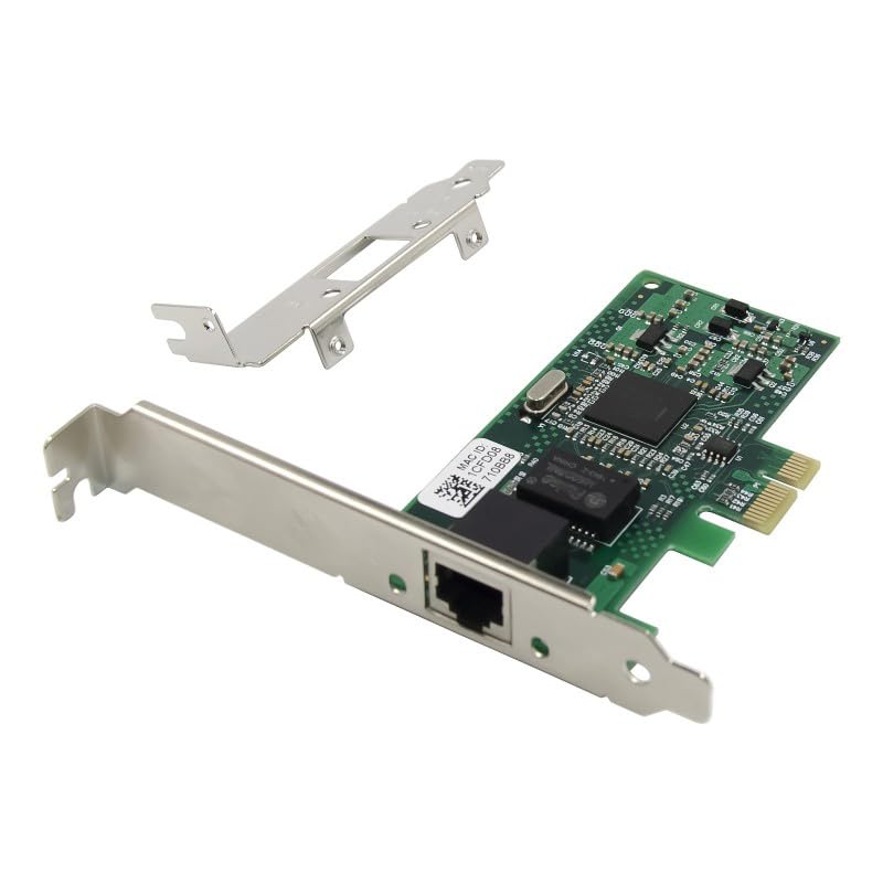 Image of Gigabit Ethernet PCIe Card - Internal 10 /100 /1000Mbps Network Adapter for Desktop PC, Intel 9301CT Chipset, Reliable Wired Internet Upgrade, Low Profile & Standard Bracket Included