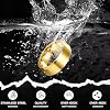 Jstyle Stainless Steel Rings for Men Wedding Ring Cool Simple Band 8MM Width 3 Pcs A Set