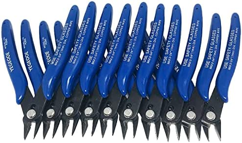 2 Pack 5-Inch Flush Cut Micro Wire Cutters – For Electronics, Zip Ties, Models, Jewelry