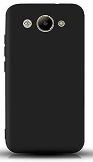 KRL Mobile Back Cover Case for Huawei Y3 (2017), L02/L03/L22/L23 (Silicone Case|CameraProtection|Black RL-0209)