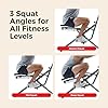 Sunny Health & Fitness Row-N-Ride Squat Assist Trainer, Foldable & Easy Setup Exercise Equipment w/Adjustable Resistance, Home Gym Training Machine with Exclusive SunnyFit App Connection - NO. 077S