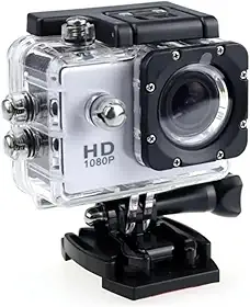 Câmera de Ação 4K Ultra HD Wi‑Fi À Prova d’Água – Filmadora Sports com lente 170°, Caixa Estanque, controle via app e suporte para esportes radicais