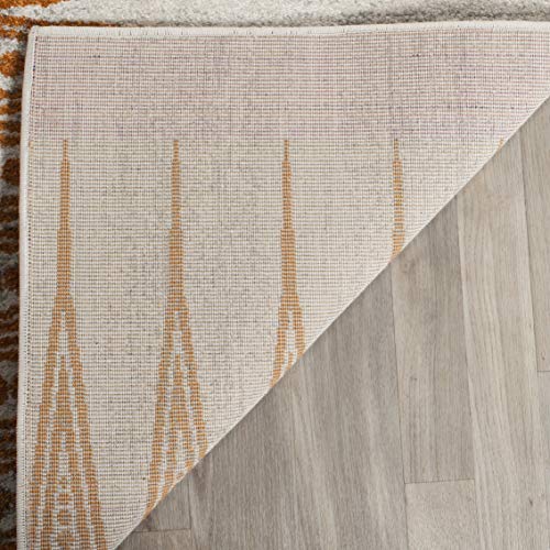 Tapete Safavieh Boho 2'2" x 4' Ivory / Orange miniatura 4