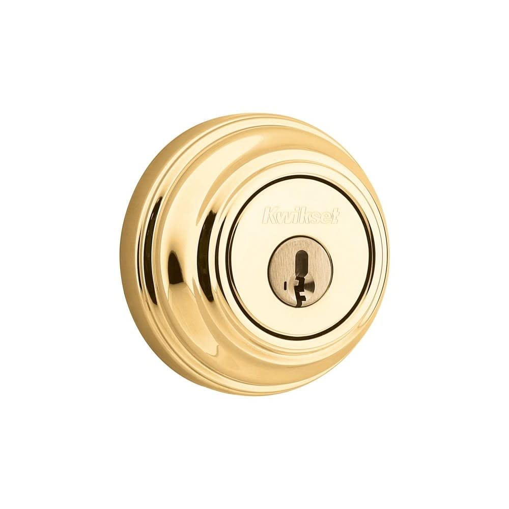 Kwikset 980 3 SMT CP K4 V1 Signature Brass Single Cylinder
