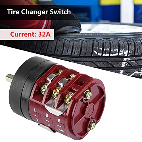 Image of 220V /380V 32A Tire Changer Forward Reverse Switch, Tire Changer Machine Motor Forward Reverse Switch Turn Table Pedal Switch Convenient ABS Tire Changer Switch