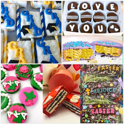 Letter and Number Silicone Molds for Chocolate Covered Strawberries and Cake Decorating