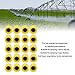 Grcfumo 20Pcs KZ80 Drone Sprayer Nozzle, Cone Drone Atomization Sprayer, Flat Fan Shaped Nozzle for Agricultural Outdoor (Yellow)