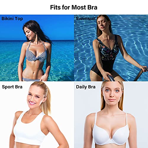 Aiwosana Silicone Breast Enhancement Inserts For Swimsuit, Bra, Lingerie-Waterproof, Breathable, Reusable Push Up Swimsuit Clear Gel Pads-2 Pairs-All Cup Sizes #TOP2