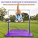 MARFULA Gymnastic Bar with Mat for Kids Gymnastic Kip Bar with Mat Horizontal Bar Purple Bar Gymnastic Training Equipment for Kids 3-15 Years Home and Club Use