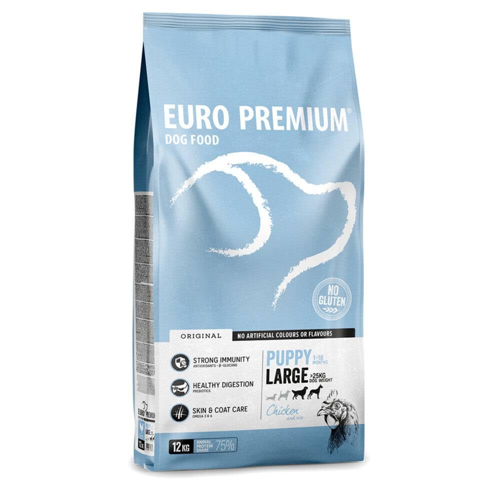 Euro-Premium Cachorro Pollo Grande - Arroz 12 kg