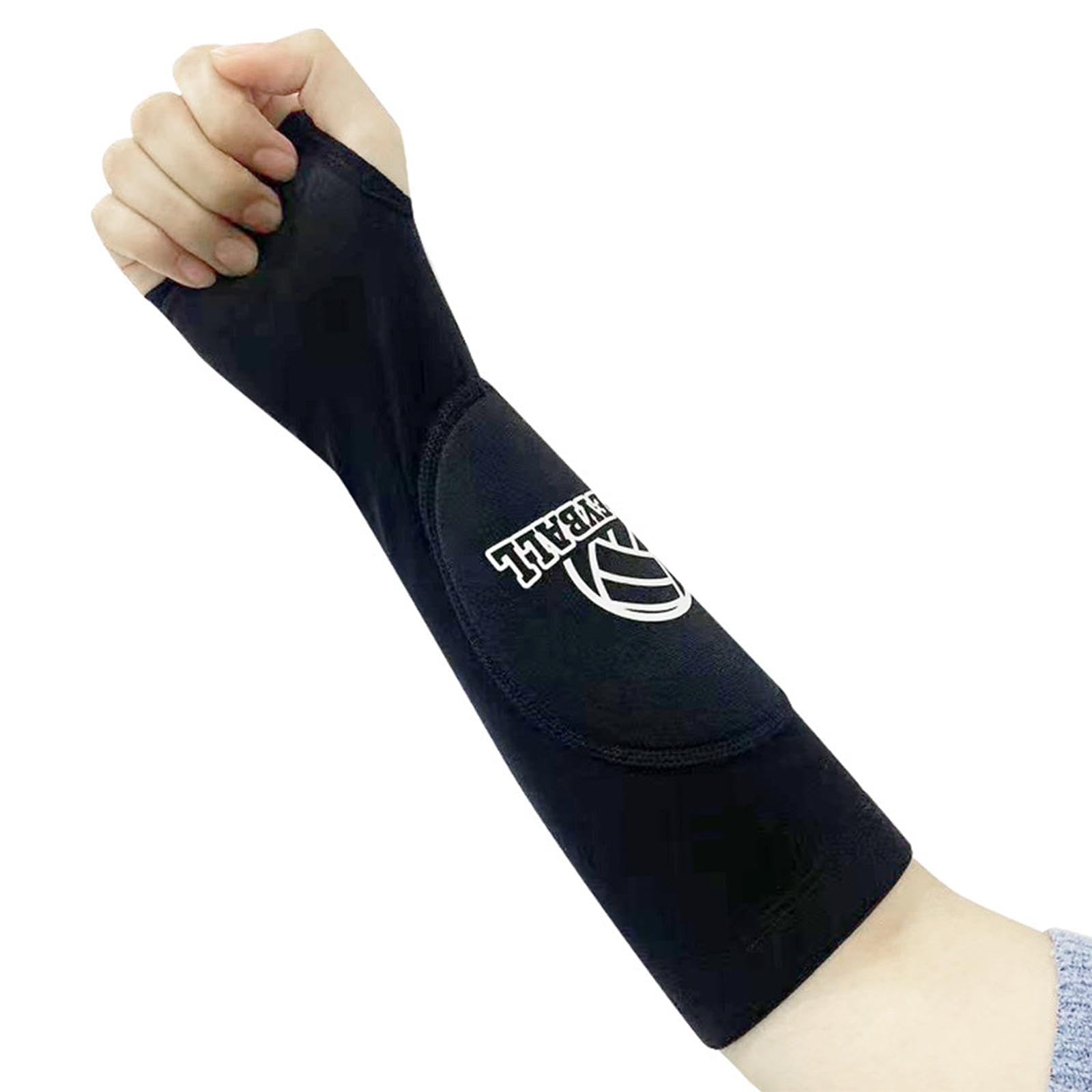 LOVIVER 2 Stck Volleyball-Armmanschetten-Handschuhe, Sport-Armschtzer,  Ellenbogenbandage, Armmanschetten-Trainingshlsenhandschuhe fr Arbeit,  Basketball, Schwarz : Amazon.de: Fashion