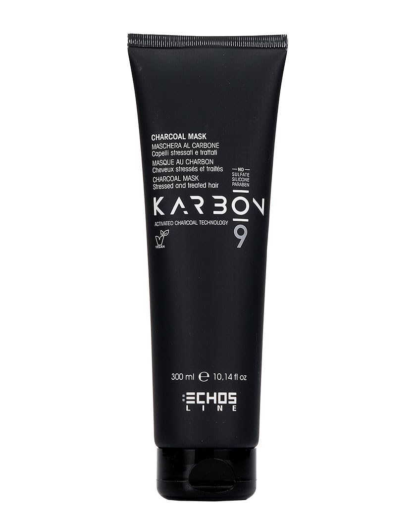 echosline Carbon.9 Charcoal Mask - Charcoal Mask with Activated Carbon 300 ml by Sunside 75