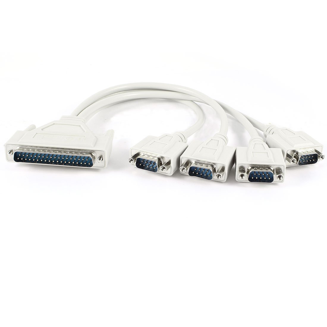 Ruilogod 14" 35cm DB37 męski na 4 porty DB9 Pin Mężczyzna Okładzina Extension Cable