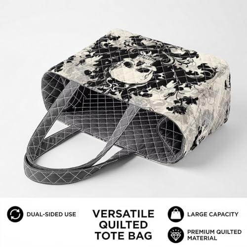 Bolso Tote Grande Acolchado Reversible para Mujer miniatura 7
