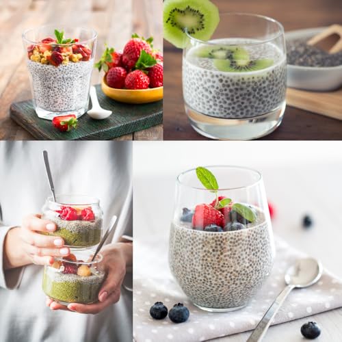 Image of BOKF Chia Seeds + Flax Seeds Combo Pack | Natural & Raw Superfoods | Rich in Omega-3, Fiber & Protein | Weight Management & Healthy Diet Seeds (250g+250g)
