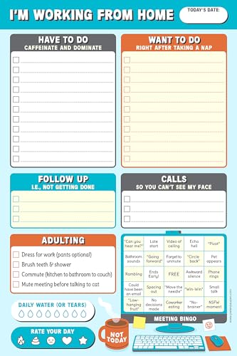 I'm Working from Home Daily Planner Note Pad (60 sheets) image 3