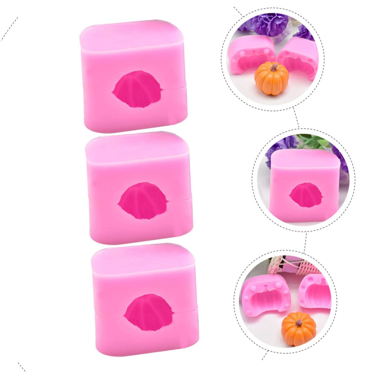 Molde De Silicona Para Hornear Halloween Calabaza Para Decoración De Pasteles Para Cupcakes Y Dulces Para Diy Y Fiestas 6 Piezas X 5