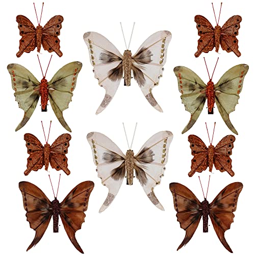 MIK funshopping Deko-Schmetterlinge mit Clip zur farbenfrohen Dekoration...