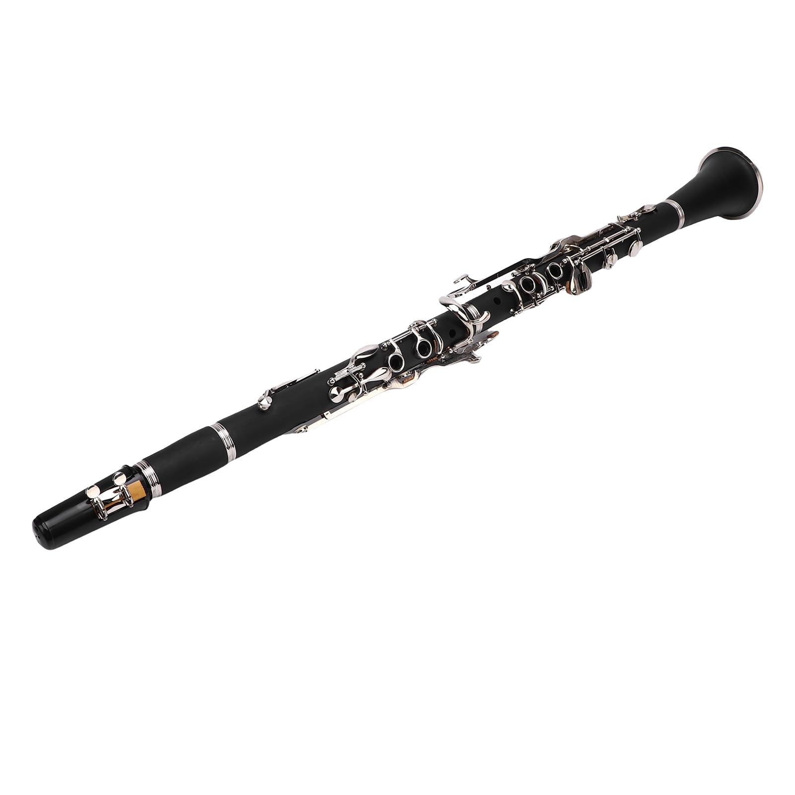 Alomejor G Key Clarinet 17 Keys, Professional Ebonite Clarinete con Estuche Duro y Kit de Limpieza para Jazz, Banda de Marcha, Jarra para Adultos