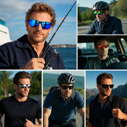 Polarized Sports Sunglasses for Men Women Driving Cycling Fishing Wrap Around Sun Glasses UV400 Protection2