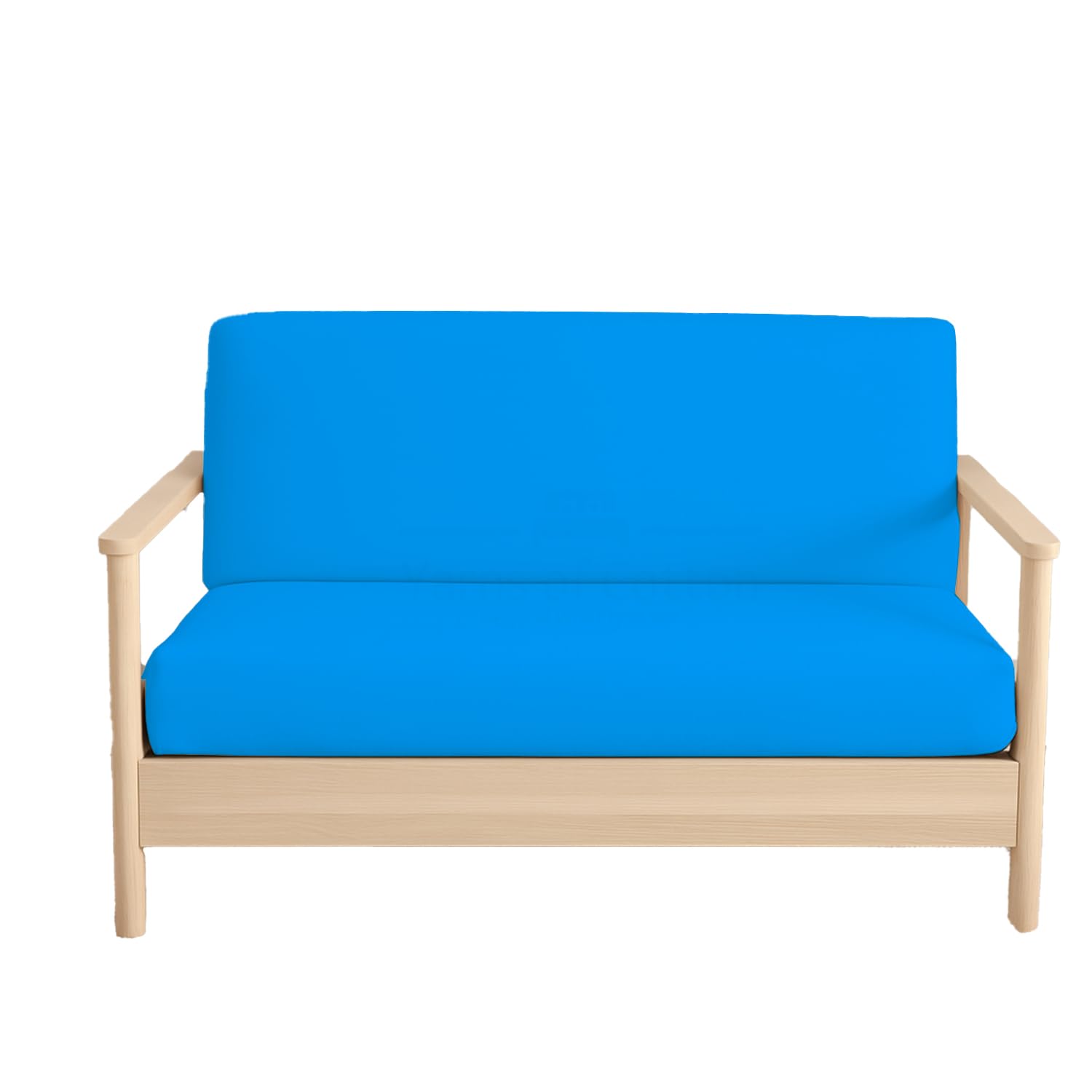 Twin-XL Futon Covers - 100% Egyptian Cotton Futon Slipcover Turquoise Blue