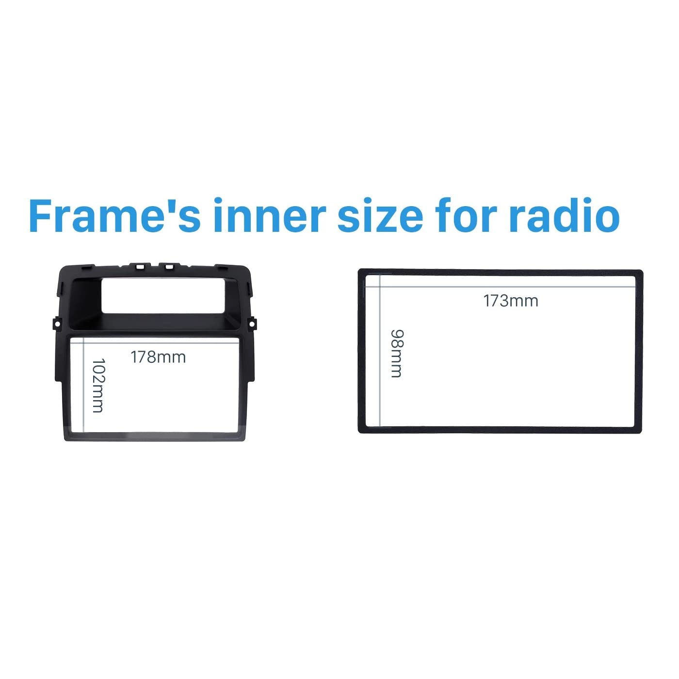 Fascia D'Autoradio 2 pour Primastar Opel Vivaro Trafic II Panneau de Cadre D'Installation Garniture de Plaque Frontale DVD
