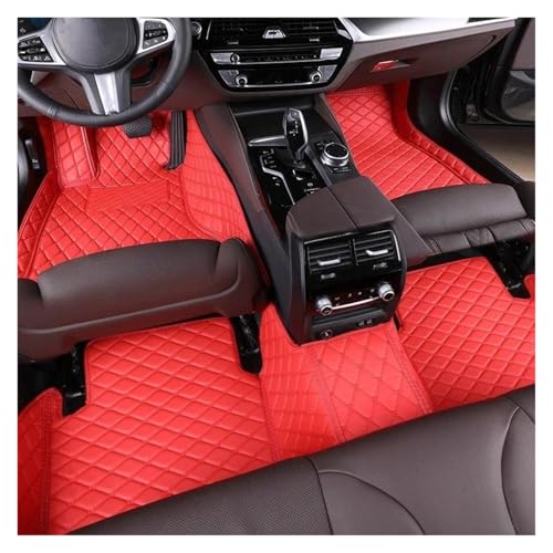 Tapis de sol voiture pour BMW X6 E71 2008-2014 sur mesure protection rouge