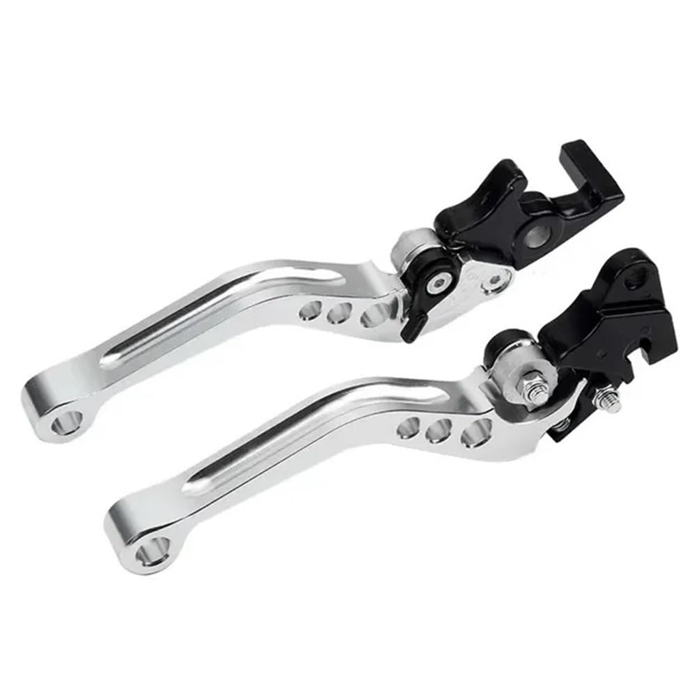 Yzwhkl Silver Brake Handle Lever Cnc Alloy Motorcycle Accessories Brake Handle Universal For Motorbike Modification Clutch Drum Lever