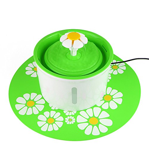 Fuente de Agua Automática para Gatos 1.6 L Verde