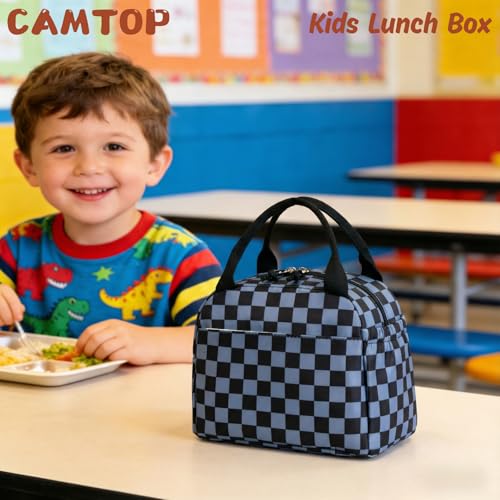 Image of CAMTOP Boys Lunch Box Kids Insulated Lunch Bag Kids Cute Lunchbox for Boys Loncheras Para Ninos