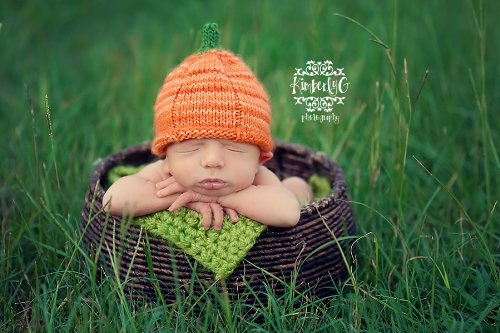 Pumpkin Head Hat Knitting Pattern