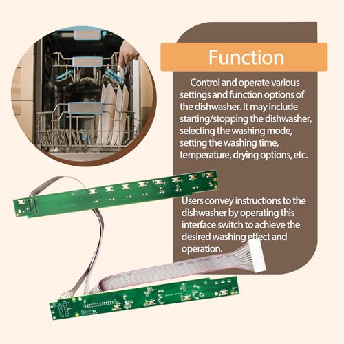 Generic 5304517587 Dishwasher User Interface Switch Assembly Compatible With Frigidaire 4840235 Ap6802340 Ps12585690 Eap12585690 thumb #3