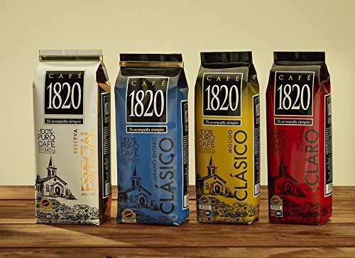 Cafe 1820 Classic - Costa Rica Café en Grano 340 gramos - Pack 5 miniatura 2