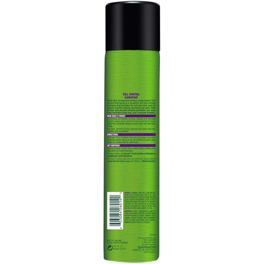 Garnier Fructis Style Full Control Anti-Humidity Hairspray, Ultra Strong Hold, 8.25 oz. - image 3