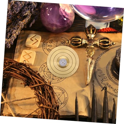 Brújula portátil china Feng Shui Bagua metal cobre miniatura 3