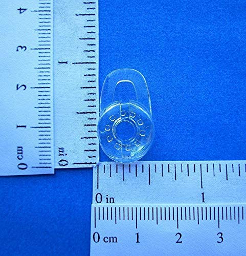 Replacement Ear Gel Tips & Loop Clip SML Spare Kit for M155 M165 M180 M55 M25 M90 Explorer 500 Headset Clamp, Gel Earbuds Eartips 6PCS & Earhooks Earloop 2PCS (Clear) Headsets Accessories - Thumbnail 5