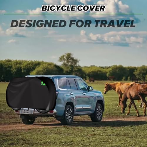 Funda para 2 bicicletas impermeable MaxAwe de tela Oxford 600D ultra resistente 7