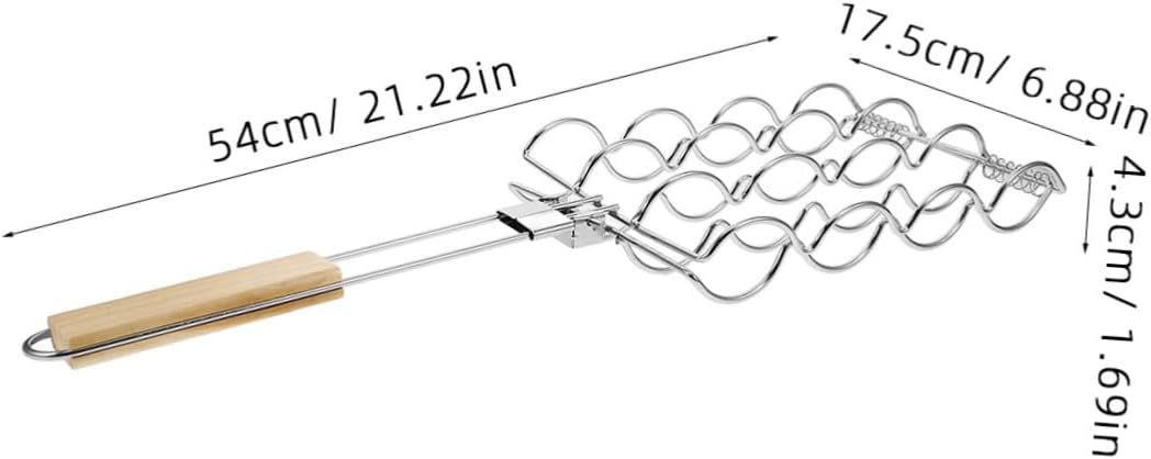 Folding Barbecue Net Clip Grill Grates for Camping Grill Clip Style Sausage Barbecue Net Kitchen Bbq Rack Outdoor Portable Bbq Accessory