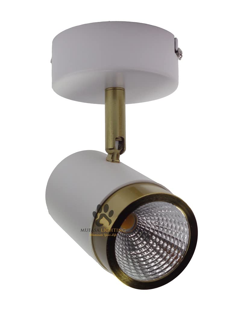 Mufasa White Gold LED Spotlight - Warm White -3