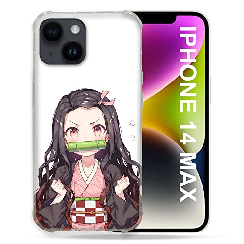 Coque iPhone 14 Plus Demon Slayer Nezuko Cokitec protection manga 6.7 pouces