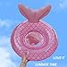 New Baby Swimming Pool Floats for Toddler Kids 8-48 Months Under 44lb, Inflatable Swim Ring Water Raft with Seat and Handle for Summer Beach Outdoor Children Infant Bath Toys (Pink Mermaid 2)