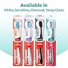 Colgate 360 Whole Mouth Toothbrush, Adult Toothbrushes Medium Bristles, Helps Remove Bad Breath Bacteria and Plaque, Medium Toothbrush Pack, Includes Cheek and Tongue Cleaner, 4 Pack