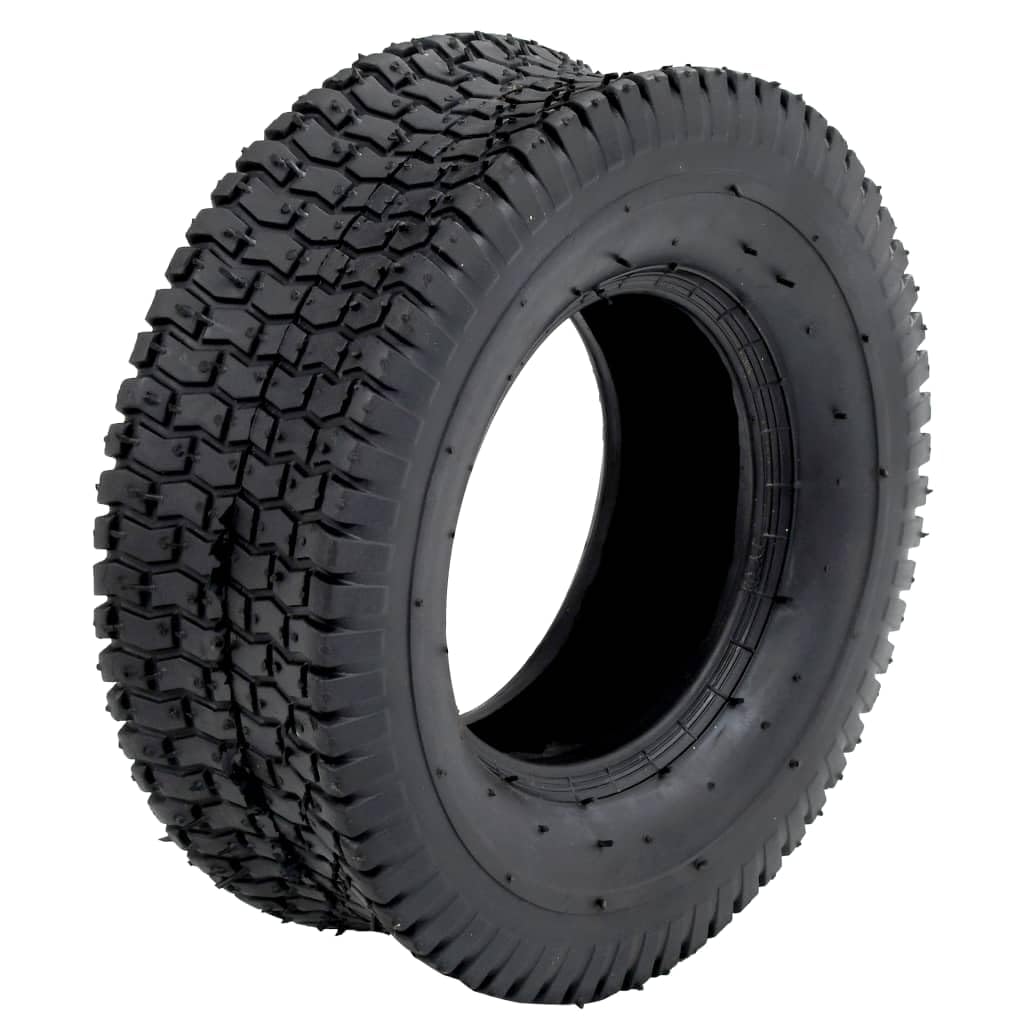 vidaXL Wheelbarrow Tyre 13x5.00-6 4PR Rubber Replacement Wheelbarrow Tyre Sack Hand Truck Cart Utility Spare Dolly Wagon Trolley Tyre Black