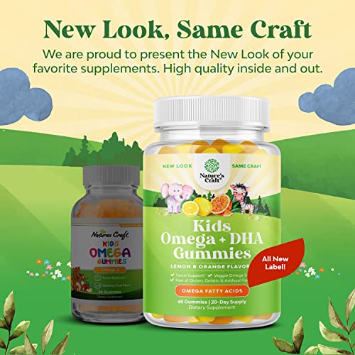 Natures Craft LE Kids Dha Omega 3 Gummies For Kids - Delicious Fish Free Dha Kids Omega 3 Gummies thumb #7