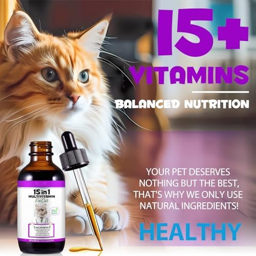 Cat Multivitamin,15 in 1 Cat Vitamins Liquid Drops — bottom and base construction detail