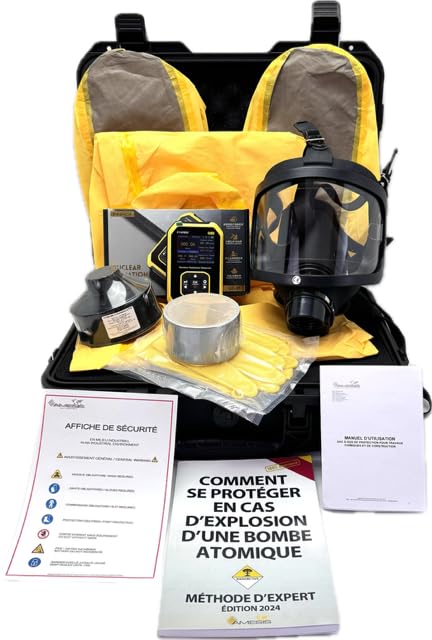Maletín de protección industrial – Kit completo para riesgos químicos, vapores orgánicos, gases ácidos, pintura, fumigación y detección de radiación detector FNIRSI GC-01