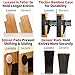 Universal Knife Block Without Knives - Kitchen Knife Holder for Kitchen Counter - Extra Large Bamboo Knife Block Holder