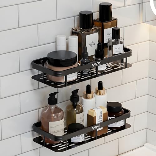 GLOXY Self Adhesive Bathroom Shelf for Wall Shelf Organizer Wall ...