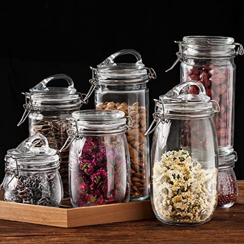 Pot en verre scellé boîte de conservation étanche bocal rangement 1000ml